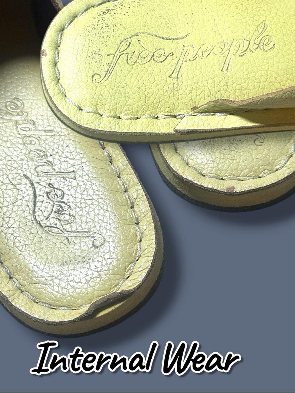 Free People Nova Flat Slides in Creamy Yellow. Size 38 (US 8) - Picture 11 of 12